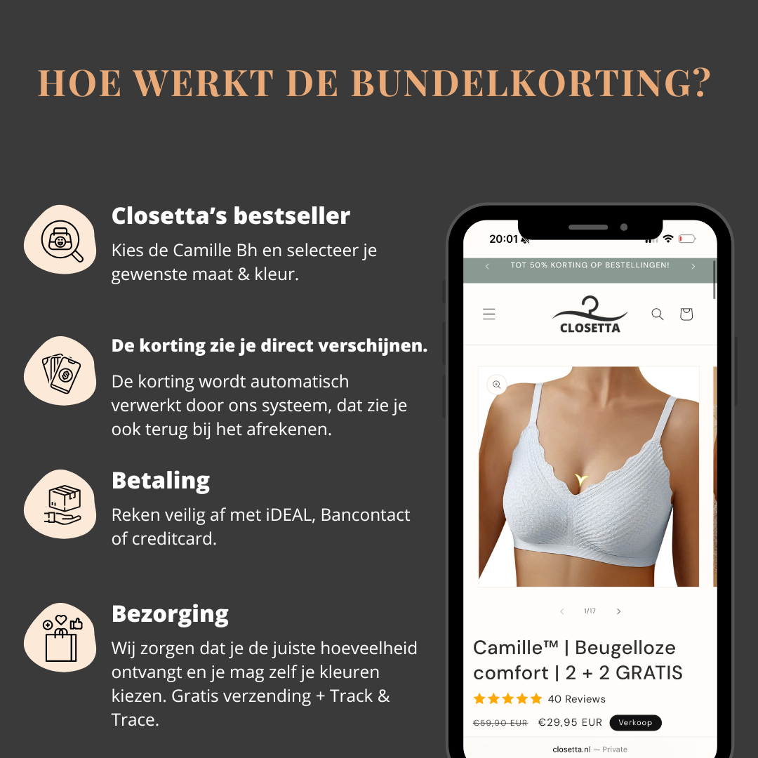 Camille™ | Beugelloze comfort | 2 + 2 GRATIS